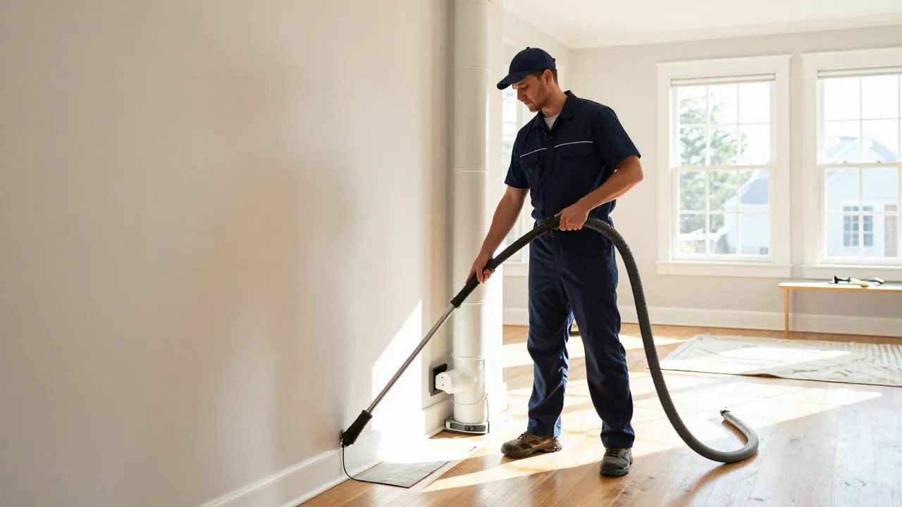 Supply duct agitation cleaning on a Cape Cod home in Kensington, MD — Eagle Air Duct Cleaning